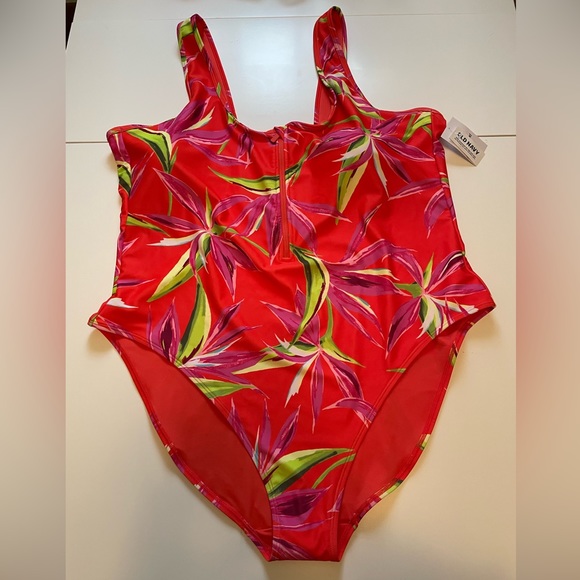 Bright Floral One-Piece Swimsuit - Picture 2 of 6